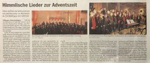 Adventskonzert Markuskirche Villingen 2018